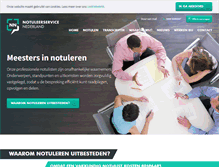 Tablet Screenshot of notuleerservice.nl